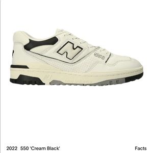 New balance 550 “cream black”